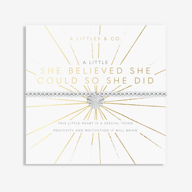 A Little 'She Believed She Could So She Did' Bracelet