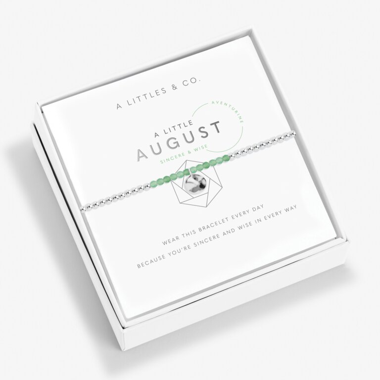 A Little Birthstone 'August' Aventurine Bracelet