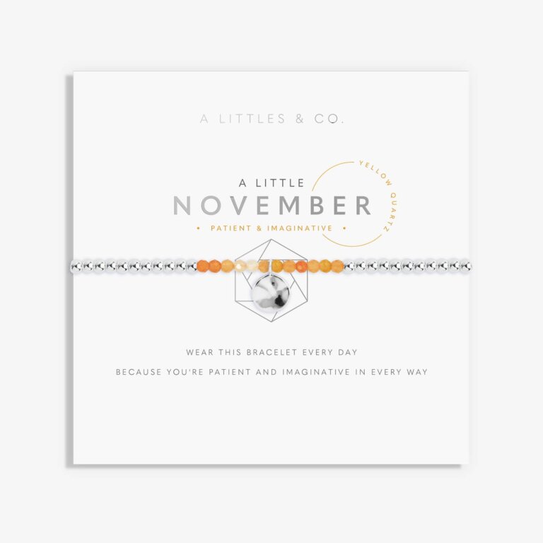 A Little Birthstone 'November' Yellow Quartz Bracelet