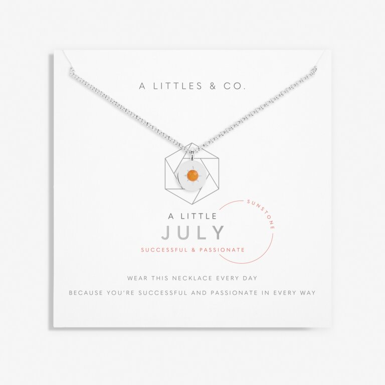 Birthstone A Little Necklace 'July' Sunstone
