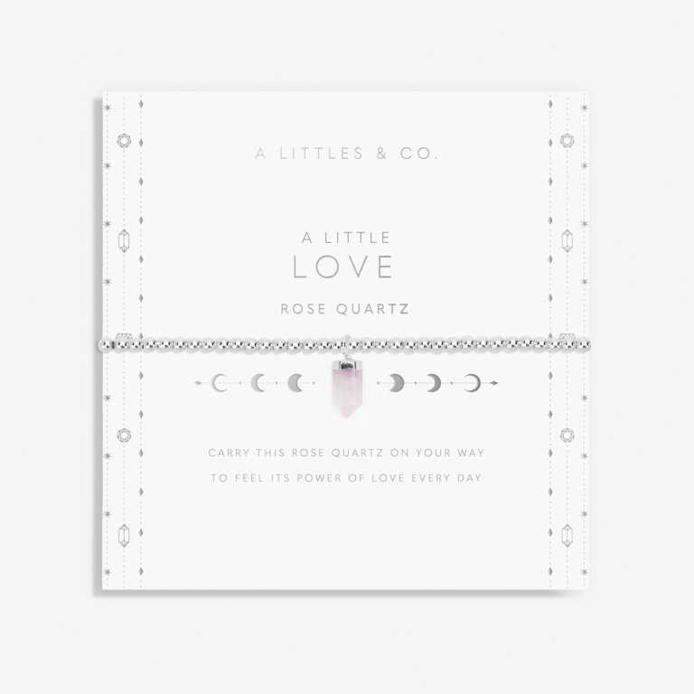 Affirmation Crystal A Little 'Love' Rose Quartz Bracelet