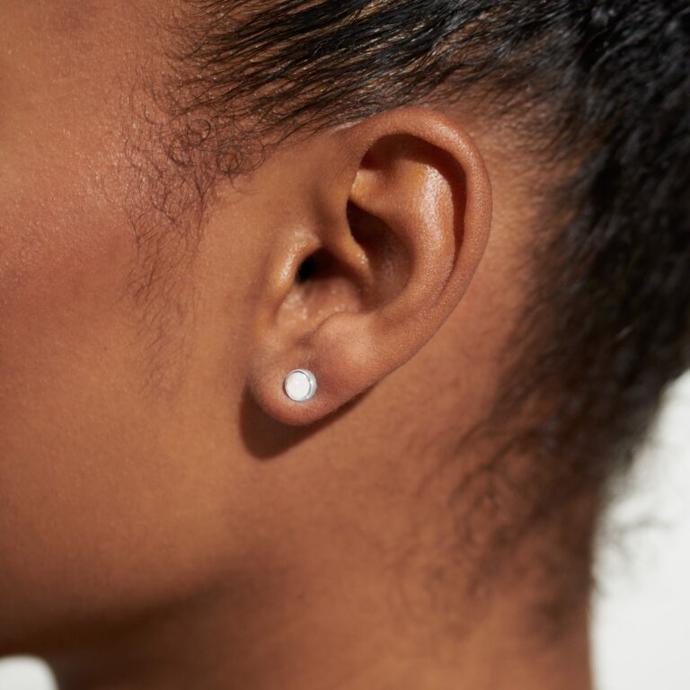 April 'Rock Crystal' Birthstone Boxed Earrings
