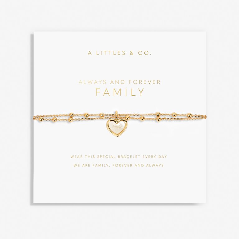 My Moments 'Always And Forever Family' Bracelet in Gold-Tone Plating