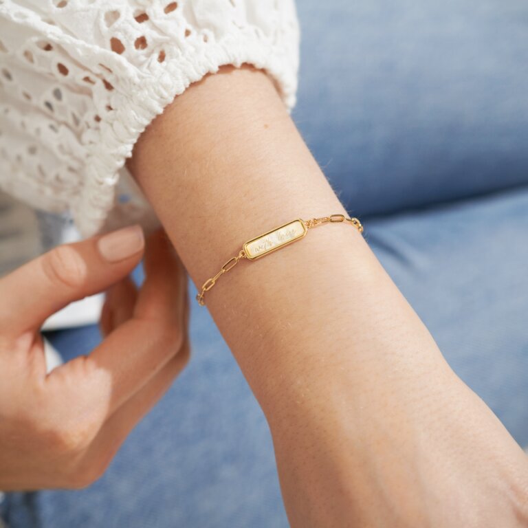 My Moments 'Just For You Birthday Girl' Bracelet in Gold-Tone Plating