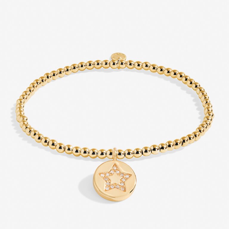 A Little 'Friends Like You Are Far And Few' Bracelet in Gold-Tone Plating