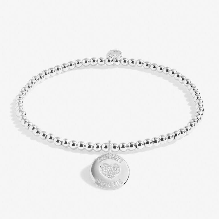 A Little 'Just For You Auntie' Bracelet in Silver Plating