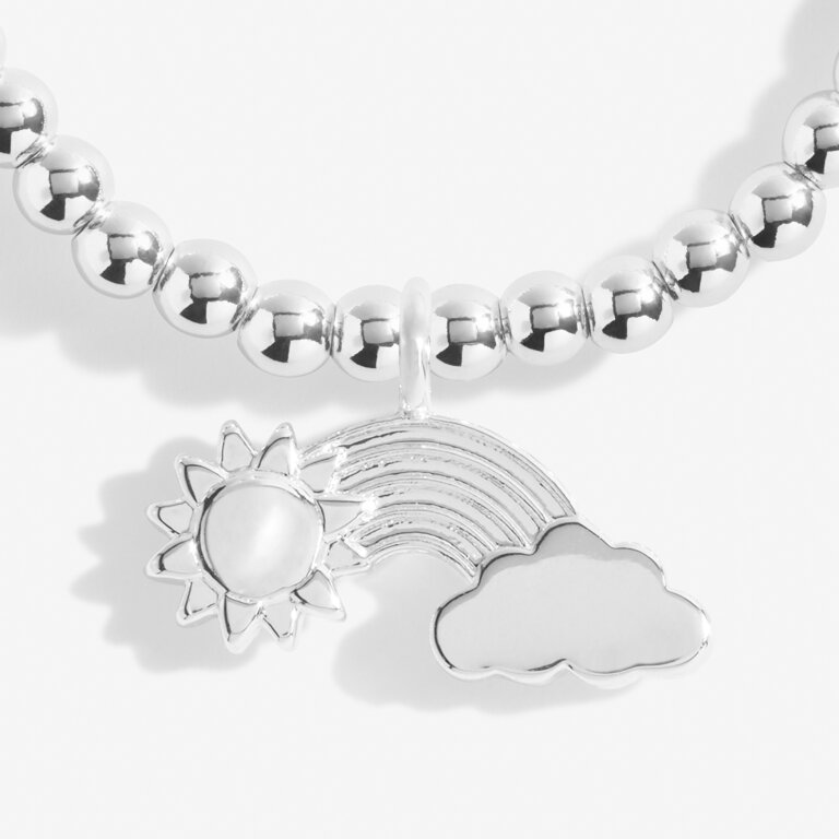 A Little 'Whatever The Weather We'll Get Through It Together' Bracelet in Silver Plating