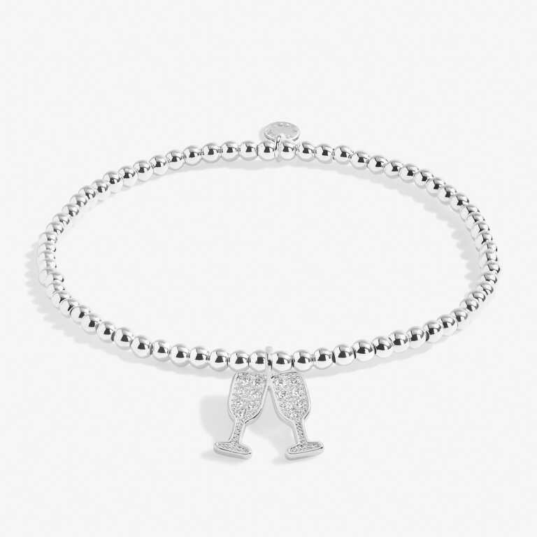 Christmas A Little 'Christmas Cheers' Bracelet in Silver Plating