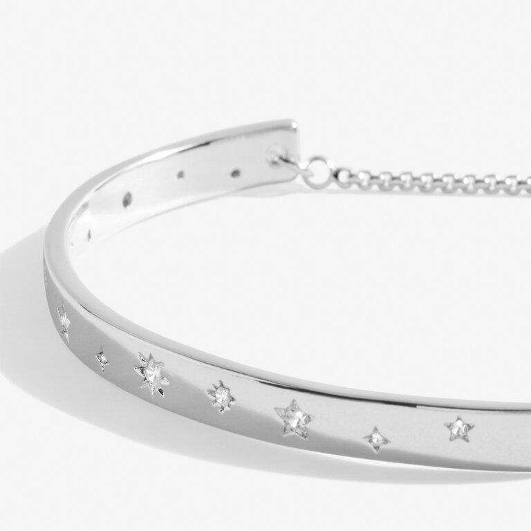 Bracelet Bar Mixed Star in Silver Plating