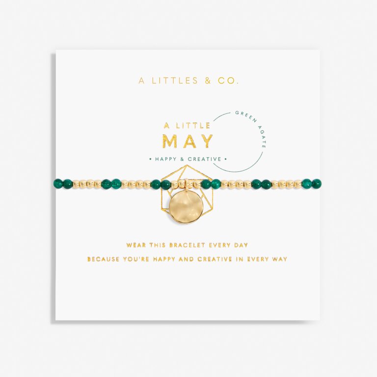 Birthstone A Little May Bracelet in Gold-Tone Plating