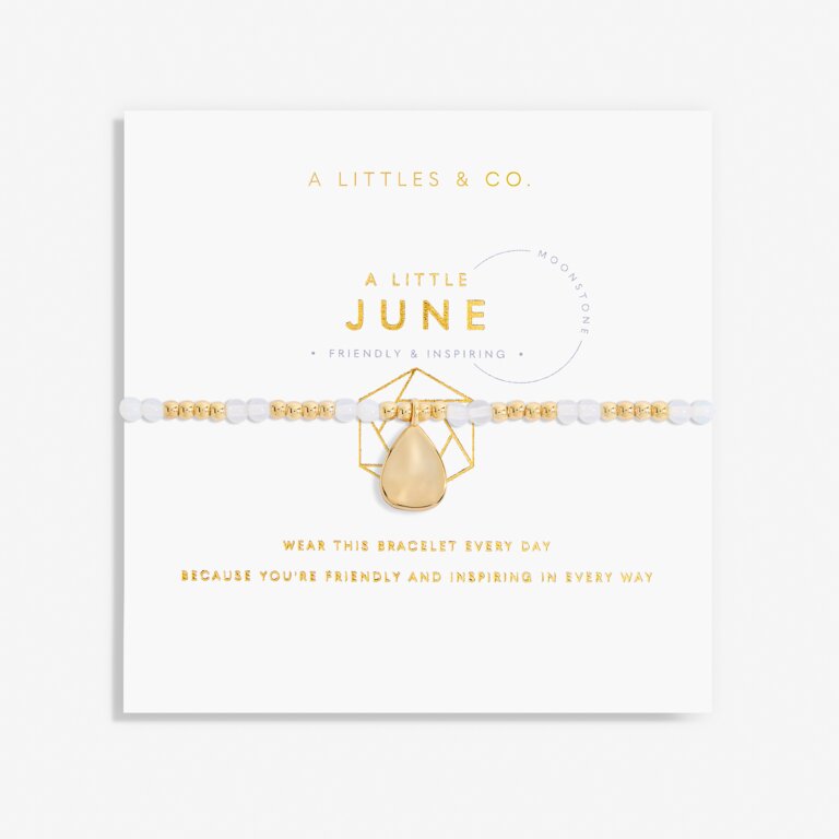 Birthstone A Little June Bracelet in Gold-Tone Plating