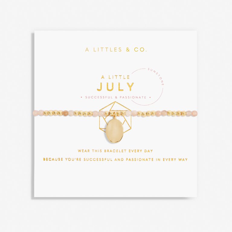 Birthstone A Little July Bracelet in Gold-Tone Plating