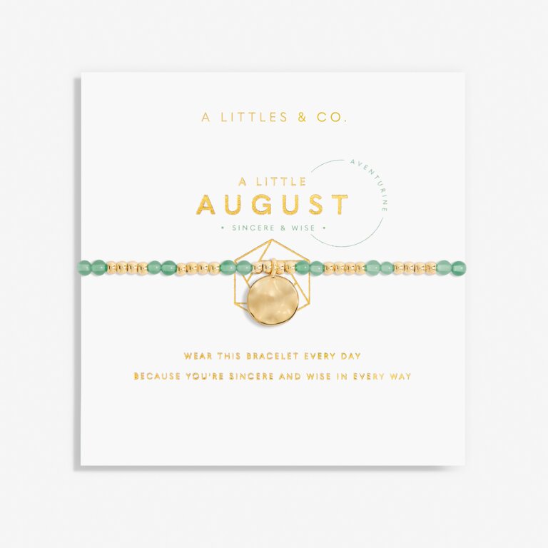 Birthstone A Little August Bracelet in Gold-Tone Plating