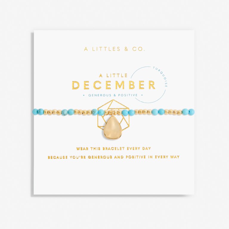 Birthstone A Little December Bracelet in Gold-Tone Plating