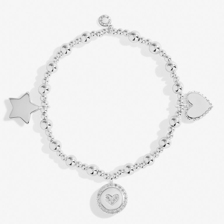 Life's A Charm 'Happy Birthday Sister' Bracelet in Silver Plating