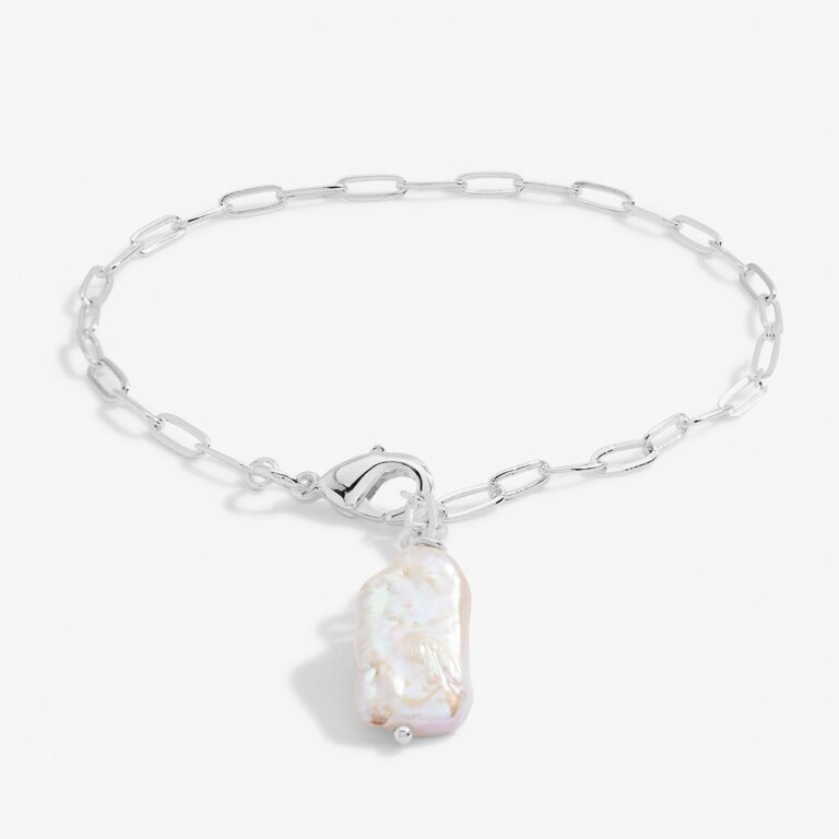 Lumi Pearl Chain Bracelet in Silver Plating