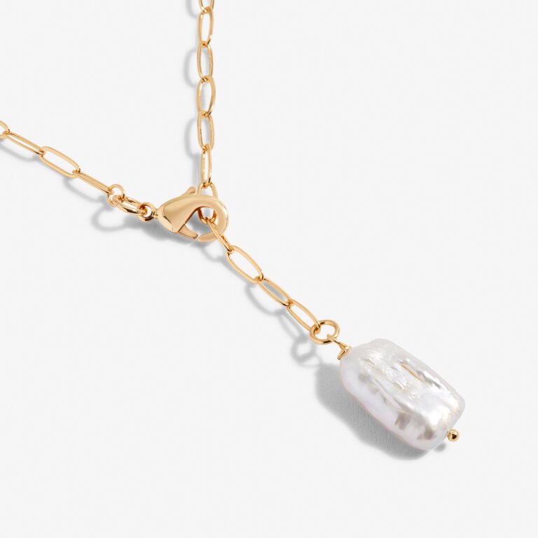 Lumi Pearl Chain Necklace in Gold-Tone Plating