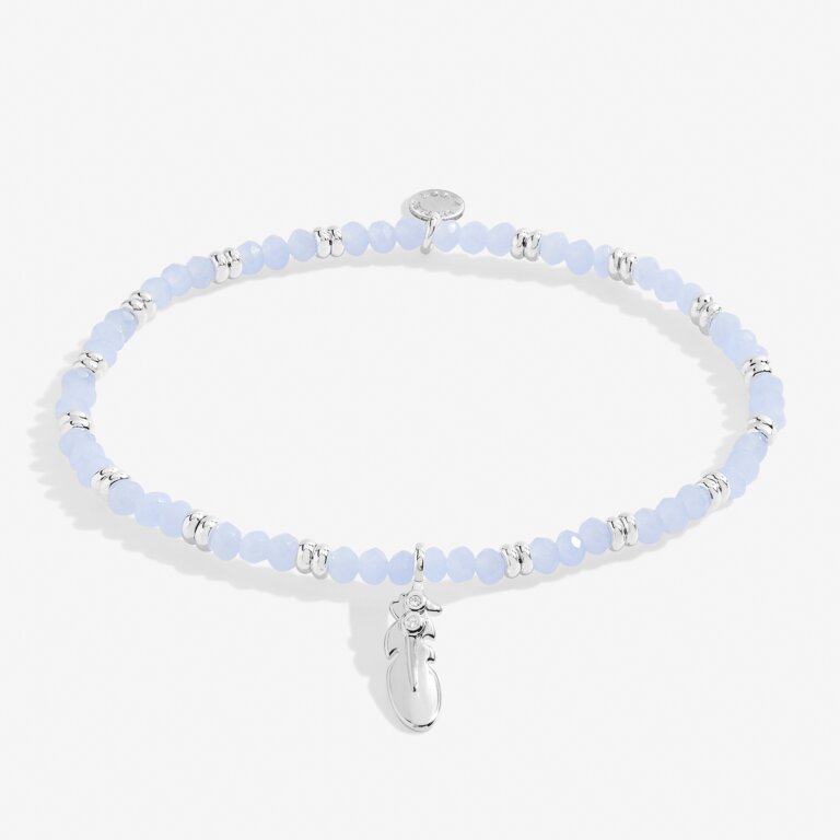 Live Life In Color A Little 'Feathers Appear When Loved Ones Are Near' Bracelet in Silver Plating