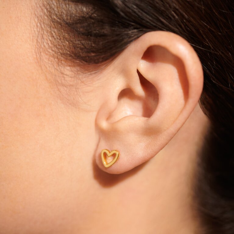 Beautifully Boxed 'Beautiful Friend' Earrings in Gold-Tone Plating