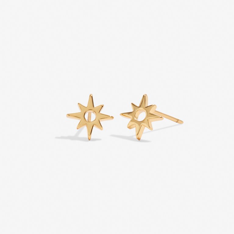 Beautifully Boxed 'Birthday Girl' Earrings in Gold-Tone Plating