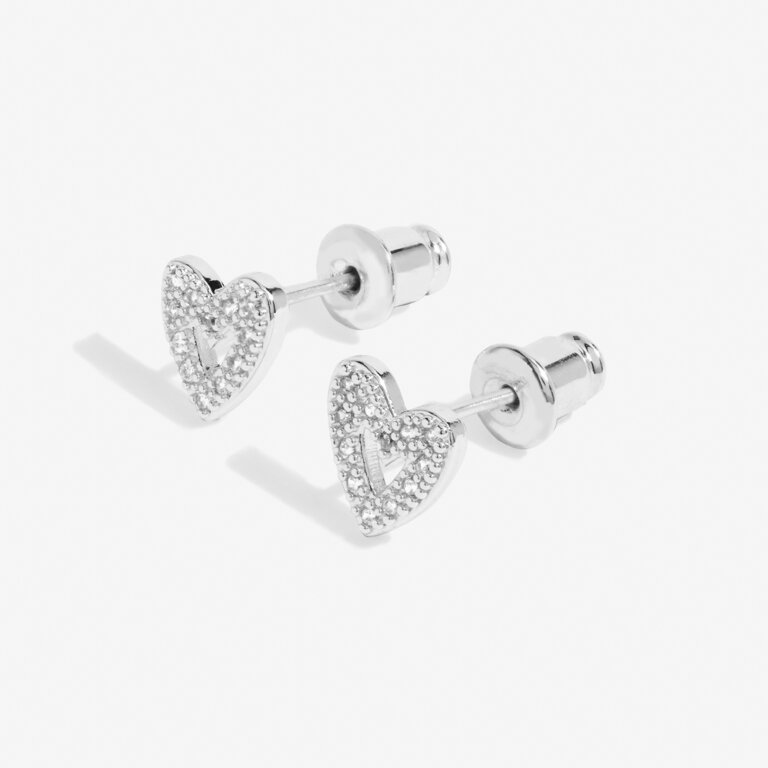 Beautifully Boxed 'Always Sparkle' Earrings in Silver Plating