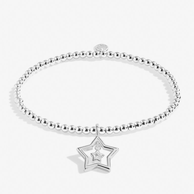 Christmas Gift Box 'Christmas Wishes' Bracelet in Silver Plating