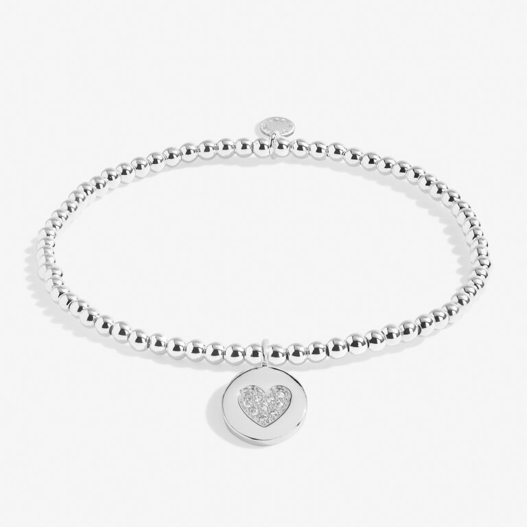 Christmas Gift Box 'With Love' Bracelet in Silver Plating