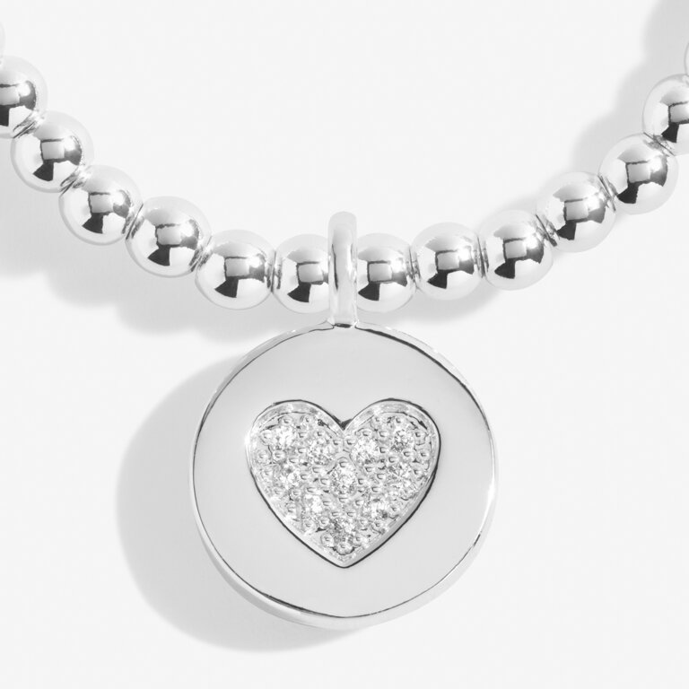 Christmas Gift Box 'With Love' Bracelet in Silver Plating