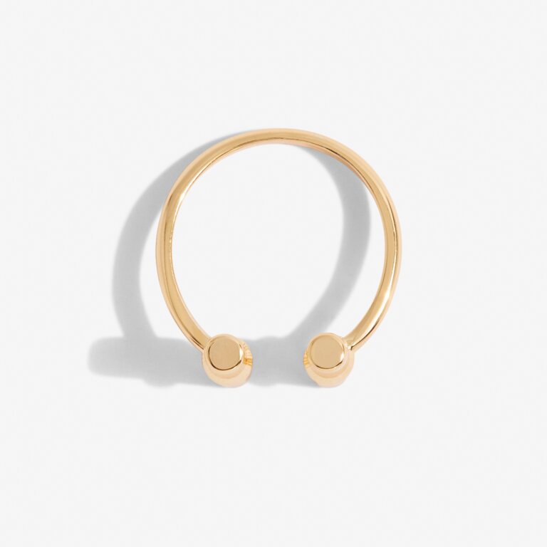 Aura Bar Ring in Gold-Tone Plating