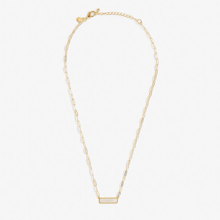 My Moments 'Just For You Wonderful Daughter' Necklace in Gold-Tone Plating