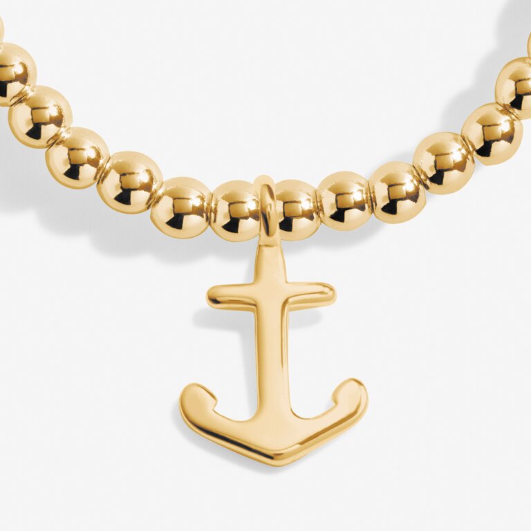 A Little 'Anchor' Bracelet in Gold-Tone Plating
