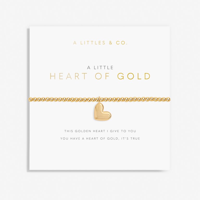 A Little 'Heart Of Gold' Bracelet in Gold-Tone Plating