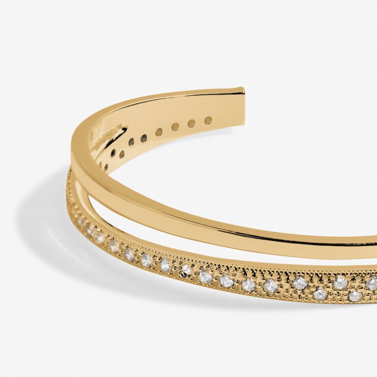 Afterglow Wave Bangle in Gold-Tone Plating