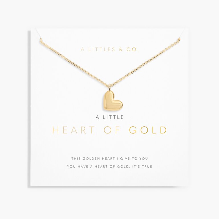 A Little 'Heart Of Gold' Necklace in Gold-Tone Plating