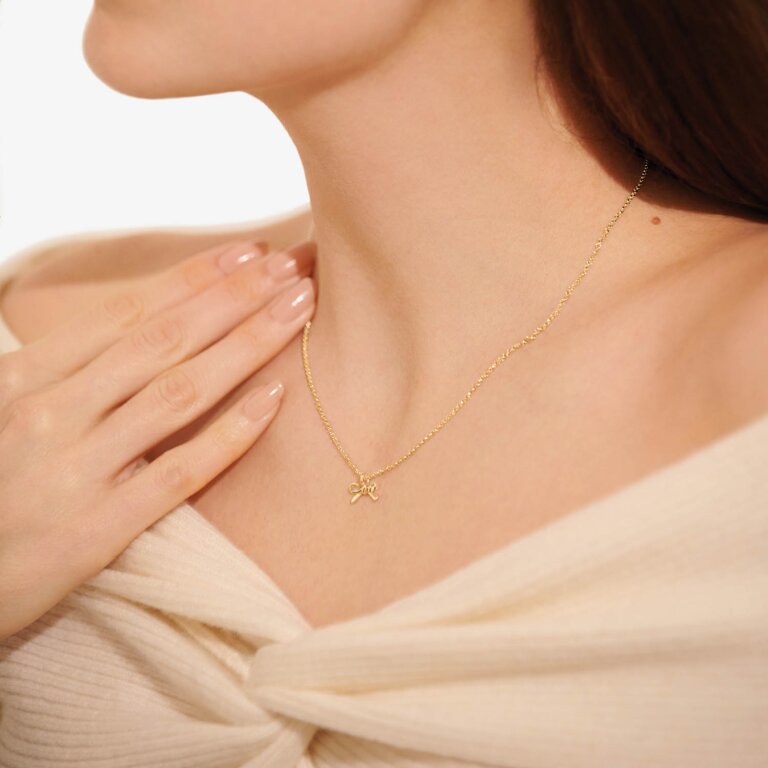 A Little 'Thank You' Necklace in Gold-Tone Plating