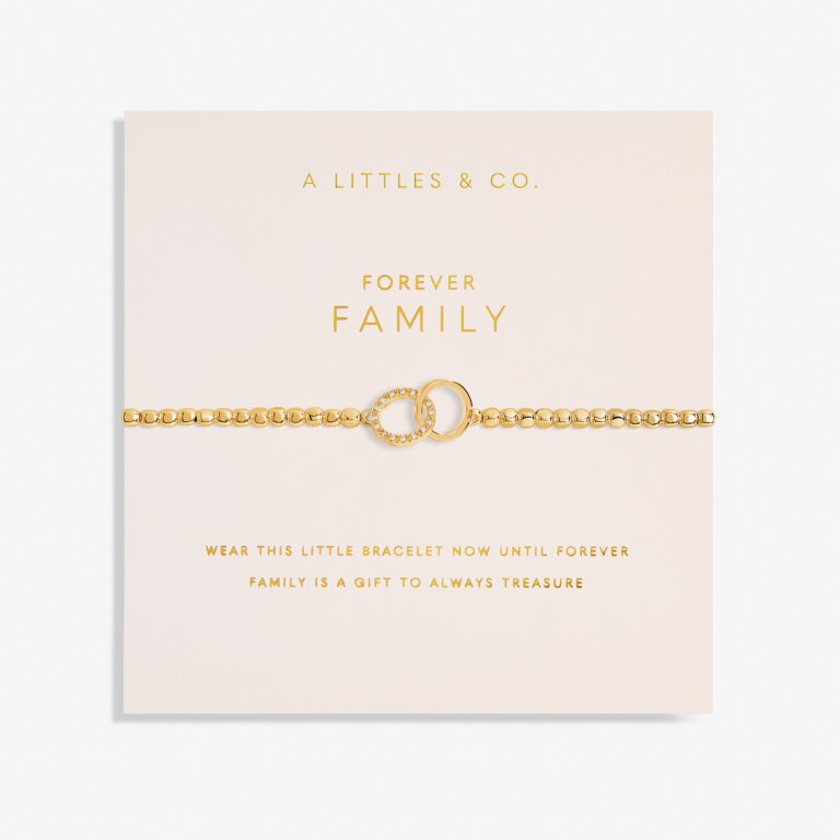 Forever Yours 'Forever Family' Bracelet in Gold-Tone Plating