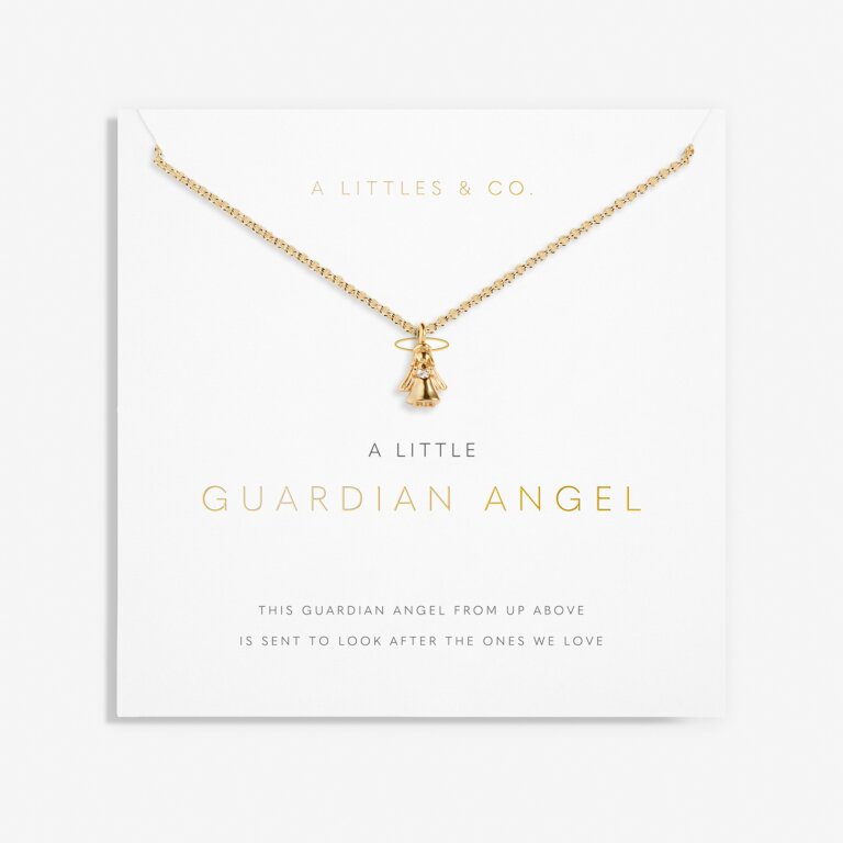 A Little 'Guardian Angel' Necklace in Gold-Tone Plating