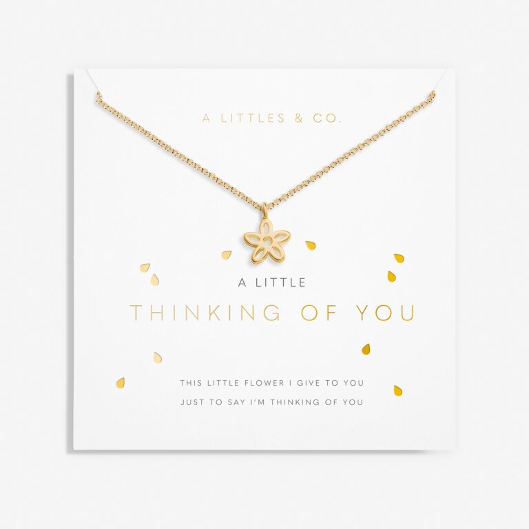 A Little 'Thinking Of You' Necklace in Gold-Tone Plating