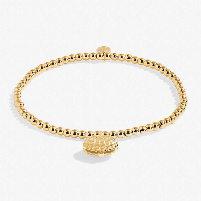 A Little 'World Is Your Oyster' Bracelet in Gold-Tone Plating