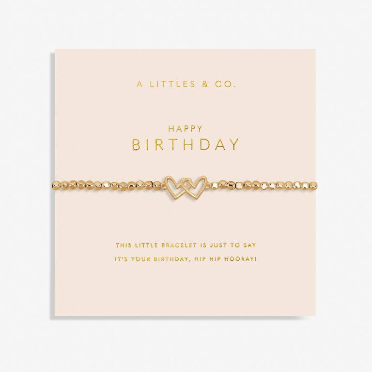 Forever Yours 'Happy Birthday' Bracelet in Gold-Tone Plating