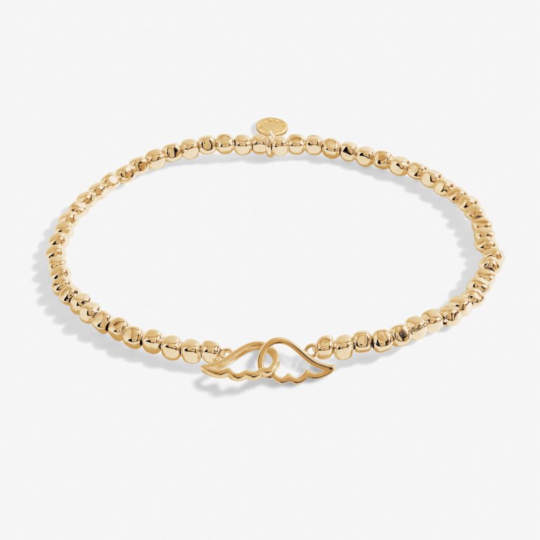 Forever Yours 'Guardian Angel' Bracelet in Gold-Tone Plating