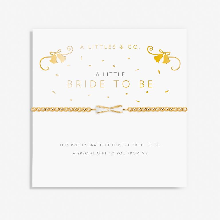 A Little 'Bride To Be' Bracelet in Gold-Tone Plating