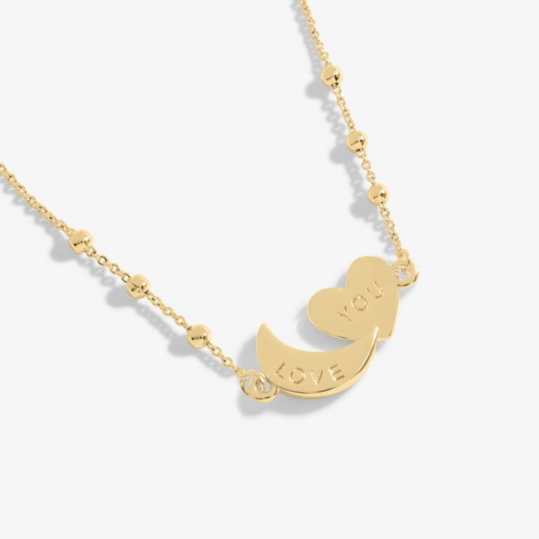 Forever Yours 'Love You To The Moon And Back' Necklace In Gold-Tone Plating