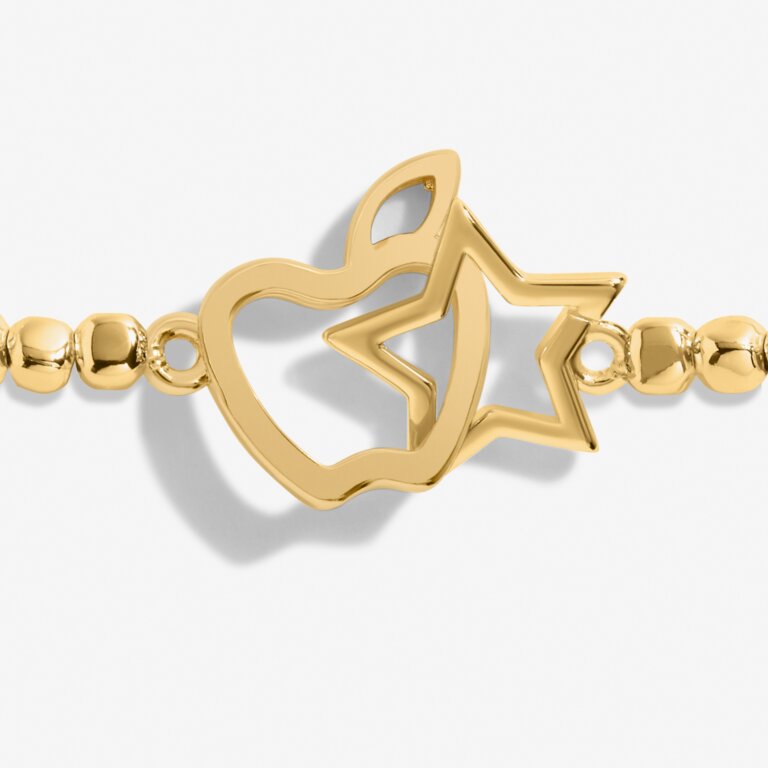 Forever Yours 'Thank You Teacher' Bracelet In Gold-Tone Plating