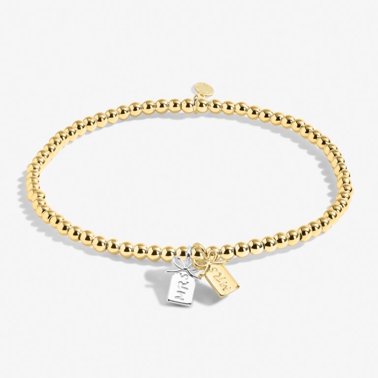 A Little 'Mrs & Mrs' Bracelet In Silver Plating And Gold-Tone Plating