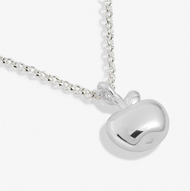A Little 'Thank You Teacher' Necklace In Silver Plating