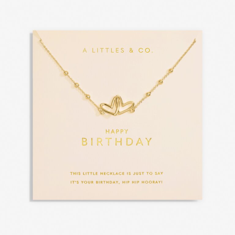 Forever Yours 'Happy Birthday' Necklace In Gold-Tone Plating