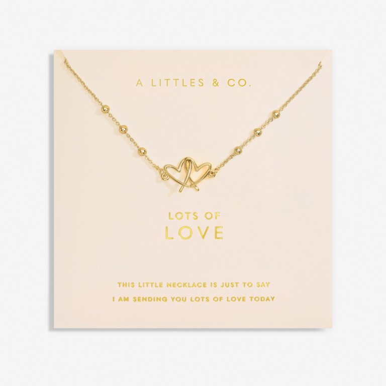 Forever Yours 'Lots Of Love' Necklace In Gold-Tone Plating