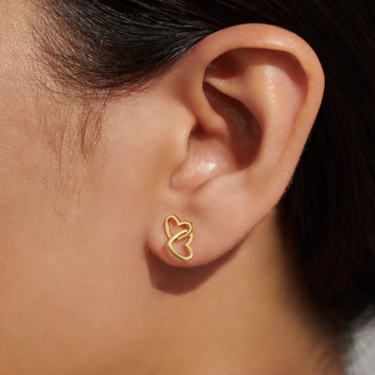Forever Yours 'Darling Daughter' Earrings In Gold-Tone Plating