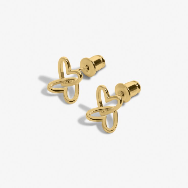 Forever Yours 'Darling Daughter' Earrings In Gold-Tone Plating